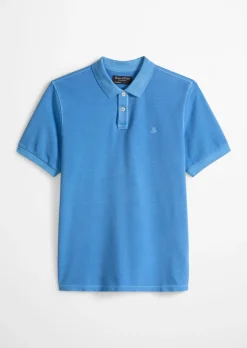 Poloshirt Piqué regular garment-dyed aus Bio-Baumwolle