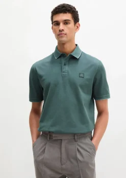 Poloshirt Piqué regular garment-dyed aus reiner Bio-Baumwolle