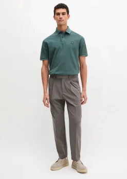 Poloshirt Piqué regular garment-dyed aus reiner Bio-Baumwolle