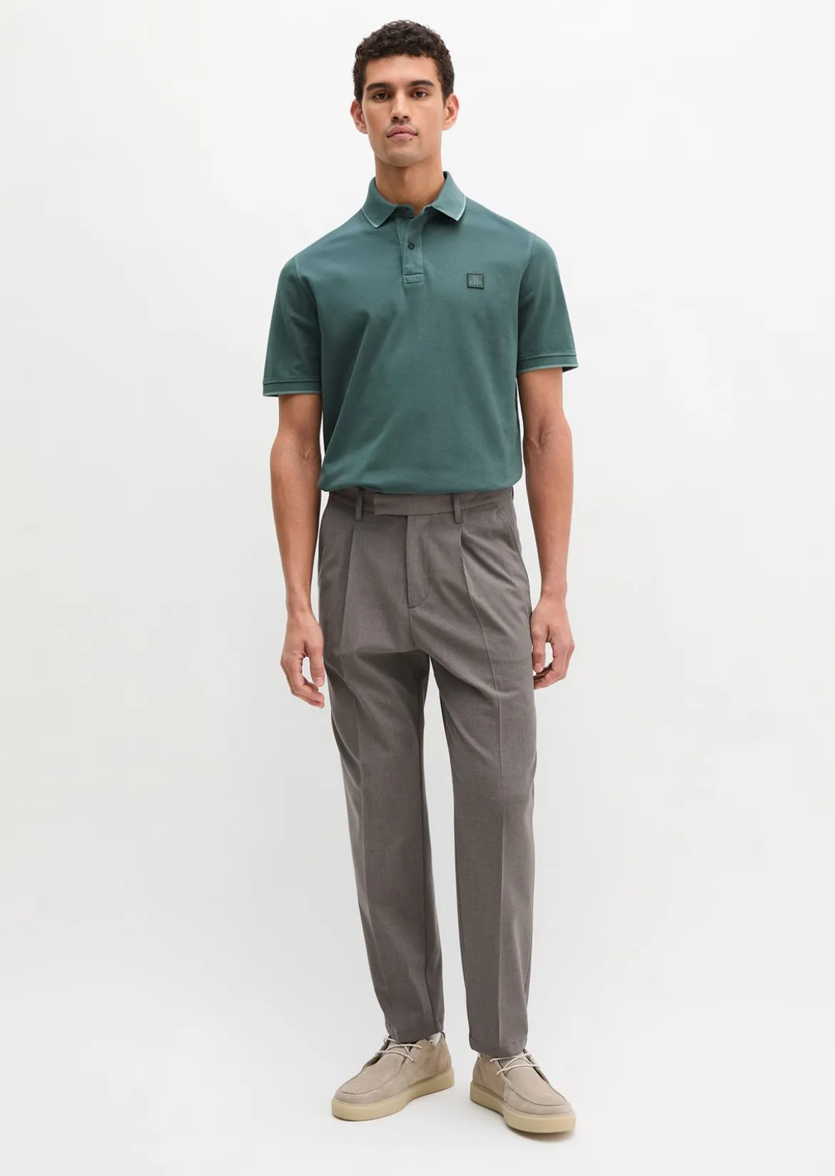 Poloshirt Piqué regular garment-dyed aus reiner Bio-Baumwolle