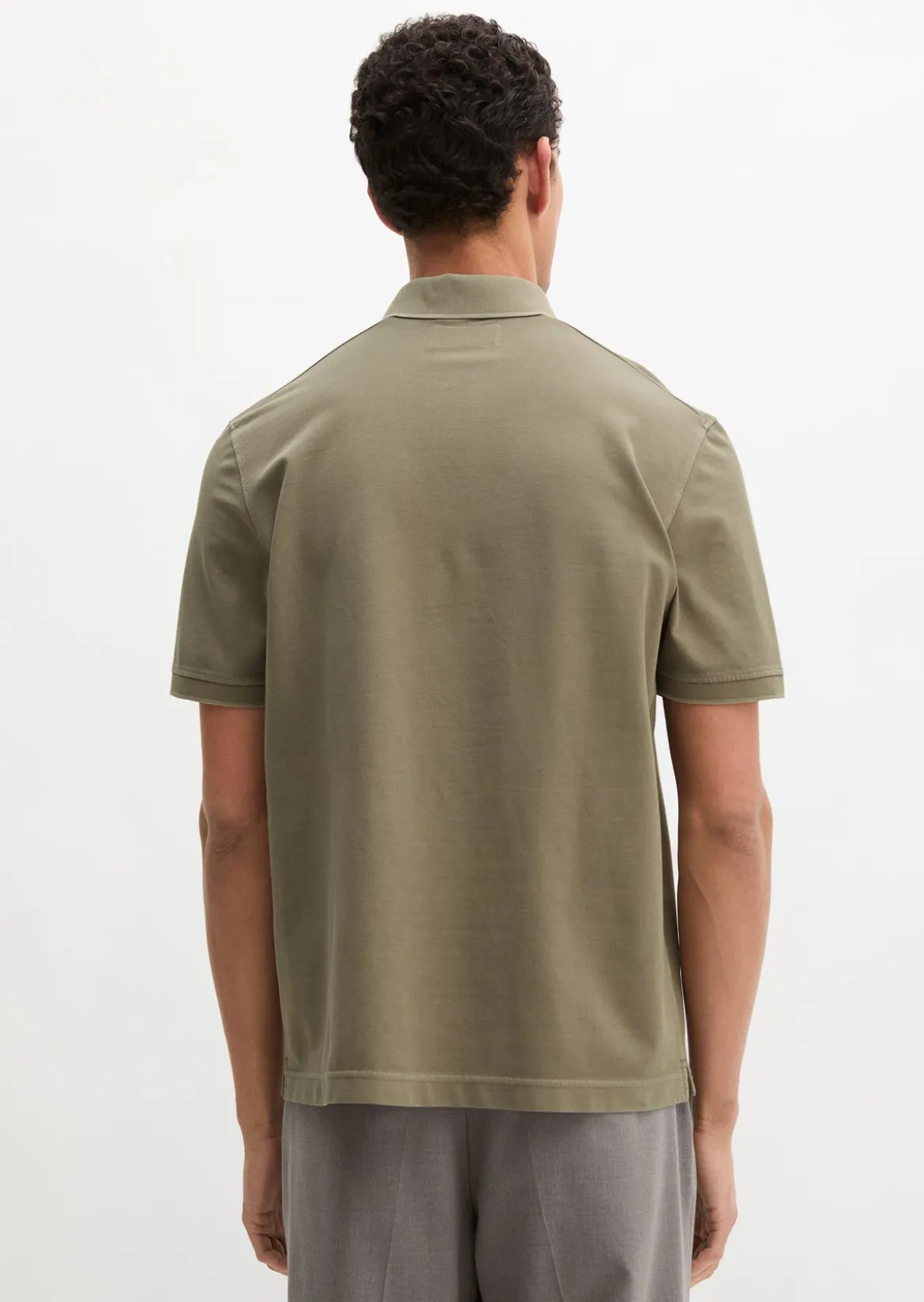 Poloshirt Piqué regular garment-dyed aus reiner Bio-Baumwolle