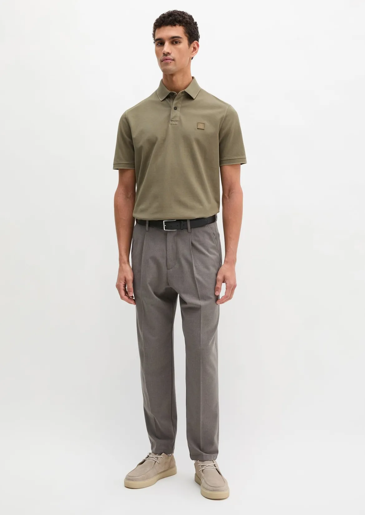 Poloshirt Piqué regular garment-dyed aus reiner Bio-Baumwolle