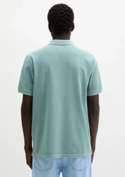 Poloshirt Piqué regular garment-dyed aus Bio-Baumwolle