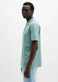 Poloshirt Piqué regular garment-dyed aus Bio-Baumwolle