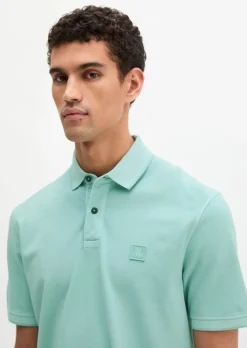 Poloshirt Piqué regular garment-dyed aus reiner Bio-Baumwolle