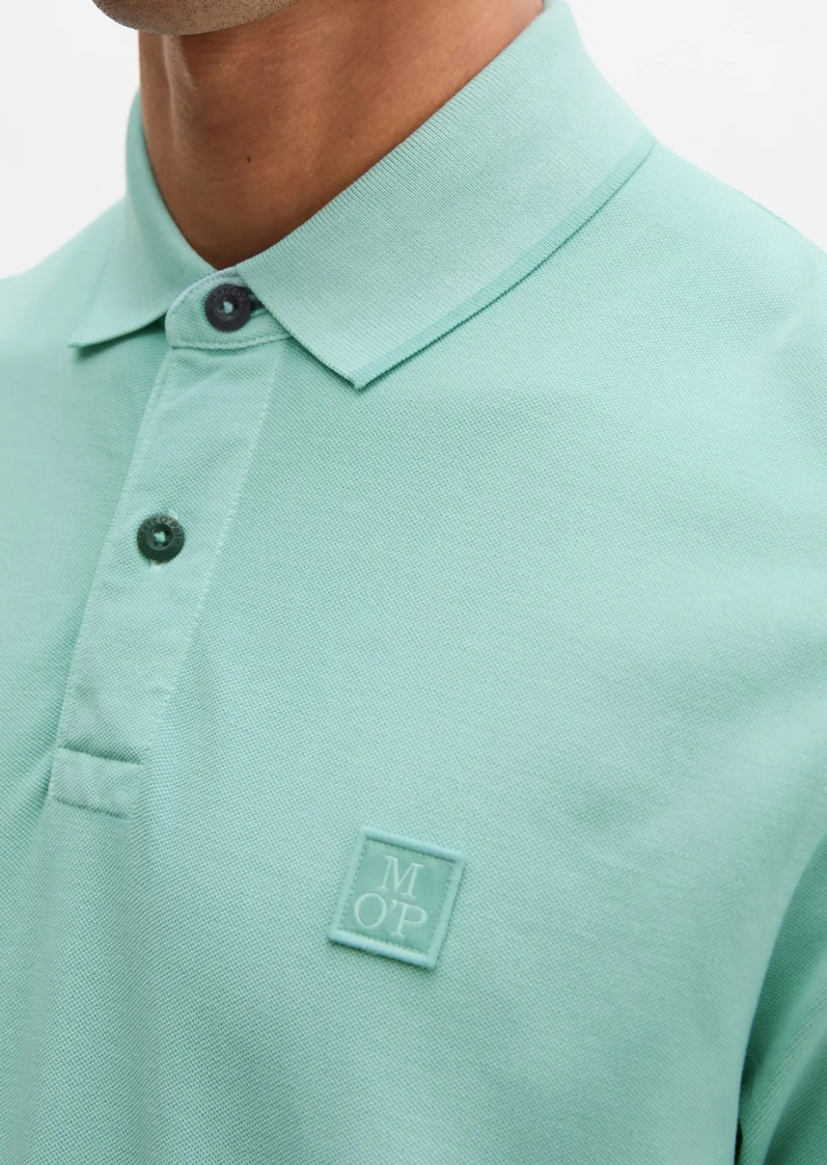 Poloshirt Piqué regular garment-dyed aus reiner Bio-Baumwolle