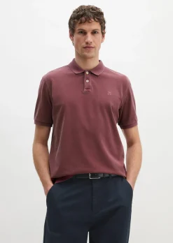Poloshirt Piqué regular garment-dyed aus Bio-Baumwolle