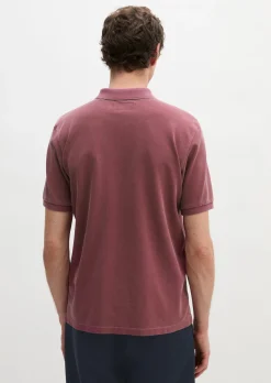 Poloshirt Piqué regular garment-dyed aus Bio-Baumwolle
