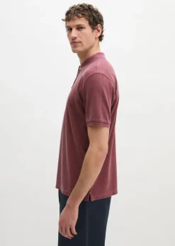 Poloshirt Piqué regular garment-dyed aus Bio-Baumwolle