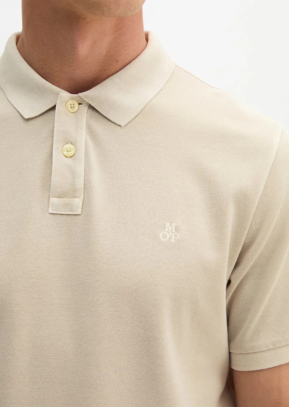Poloshirt Piqué regular garment-dyed aus Bio-Baumwolle