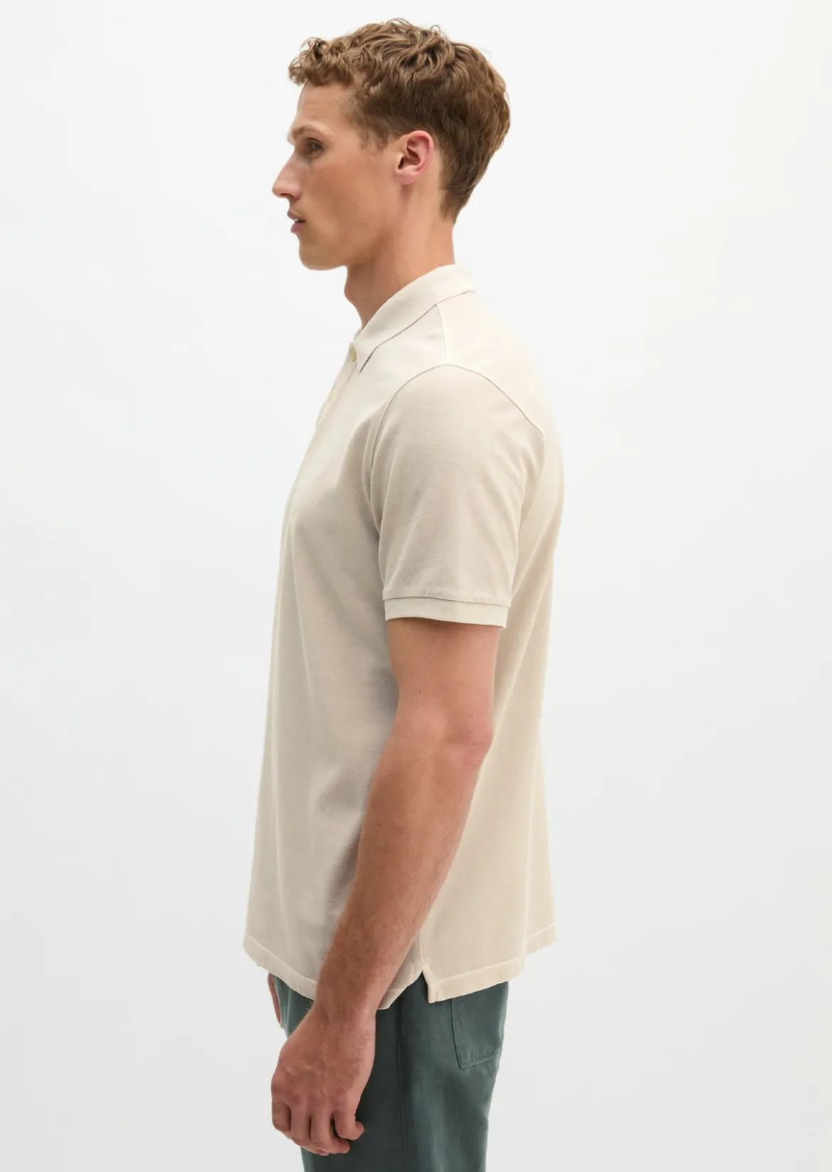 Poloshirt Piqué regular garment-dyed aus Bio-Baumwolle
