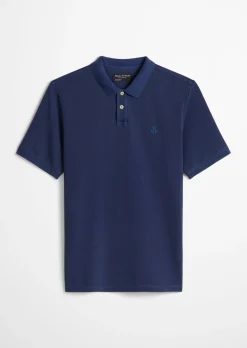 Poloshirt Piqué regular garment-dyed aus Bio-Baumwolle