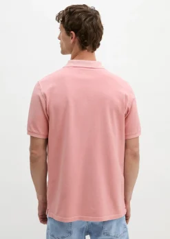 Poloshirt Piqué regular garment-dyed aus Bio-Baumwolle