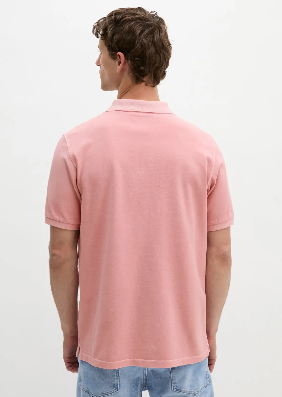 Poloshirt Piqué regular garment-dyed aus Bio-Baumwolle