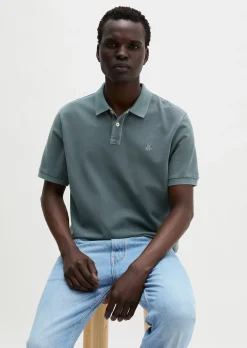 Poloshirt Piqué regular garment-dyed aus Bio-Baumwolle