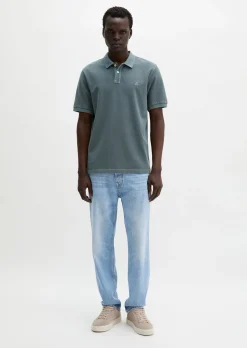 Poloshirt Piqué regular garment-dyed aus Bio-Baumwolle