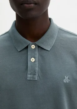 Poloshirt Piqué regular garment-dyed aus Bio-Baumwolle