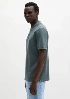 Poloshirt Piqué regular garment-dyed aus Bio-Baumwolle