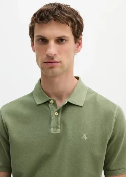 Poloshirt Piqué regular garment-dyed aus Bio-Baumwolle