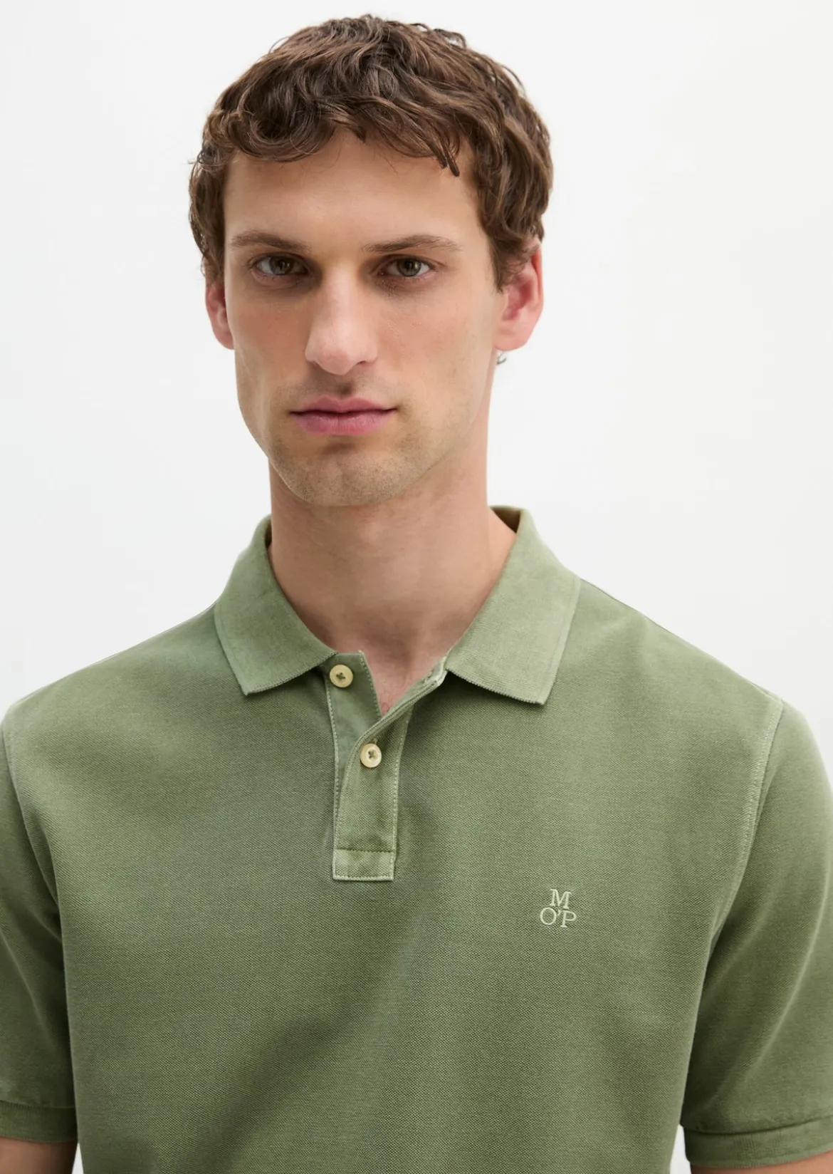 Poloshirt Piqué regular garment-dyed aus Bio-Baumwolle