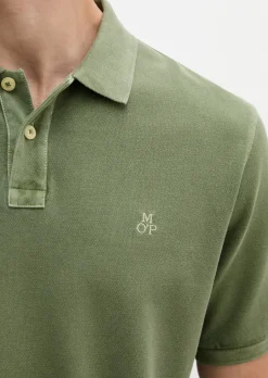 Poloshirt Piqué regular garment-dyed aus Bio-Baumwolle
