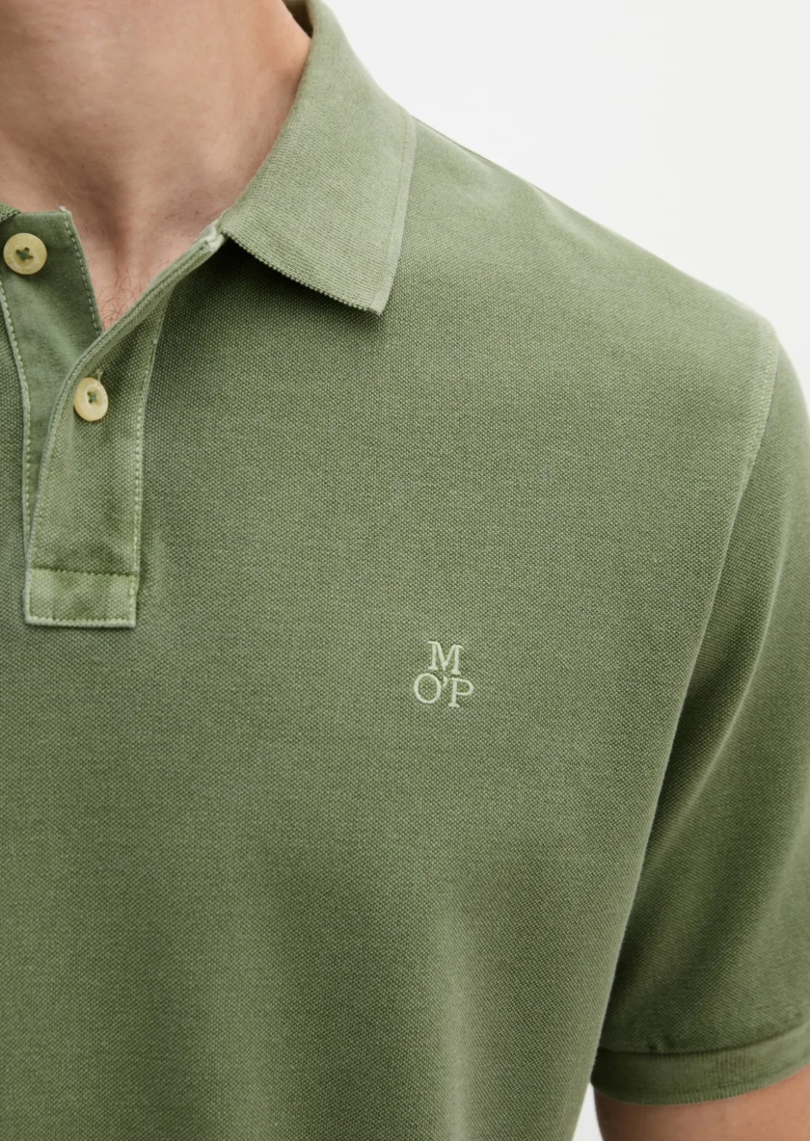 Poloshirt Piqué regular garment-dyed aus Bio-Baumwolle