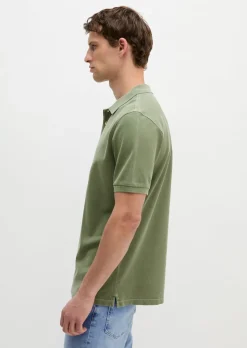 Poloshirt Piqué regular garment-dyed aus Bio-Baumwolle