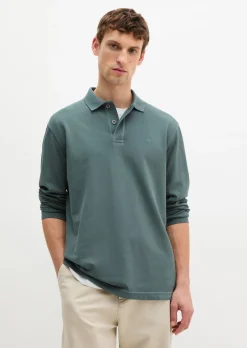 Poloshirt Piqué regular aus Bio-Baumwolle mit Elasthan