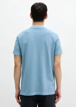Poloshirt Piqué shaped garment-dyed aus Organic Cotton-Stretch
