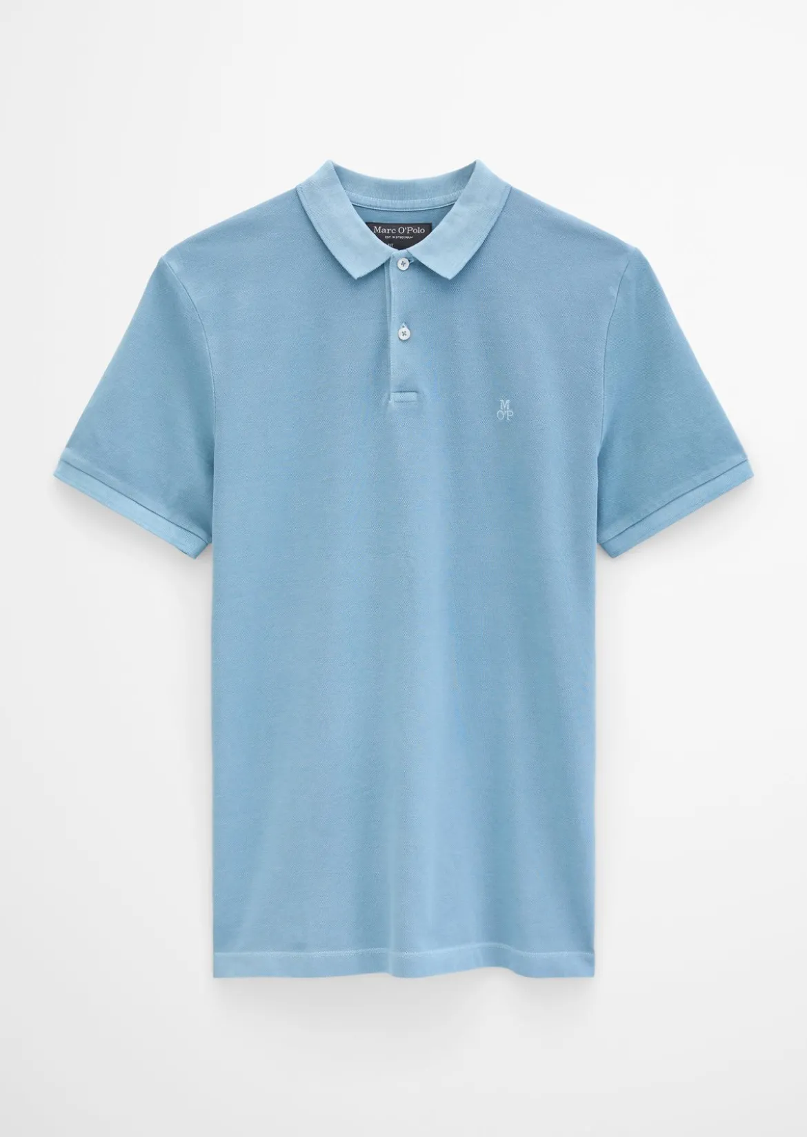 Poloshirt Piqué shaped garment-dyed aus Organic Cotton-Stretch