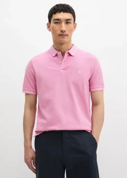Poloshirt Piqué shaped garment-dyed aus Organic Cotton-Stretch