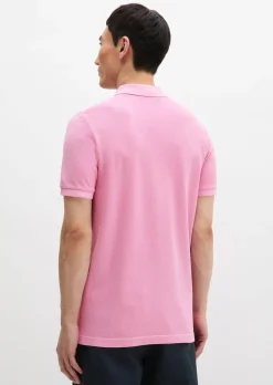 Poloshirt Piqué shaped garment-dyed aus Organic Cotton-Stretch