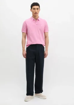 Poloshirt Piqué shaped garment-dyed aus Organic Cotton-Stretch