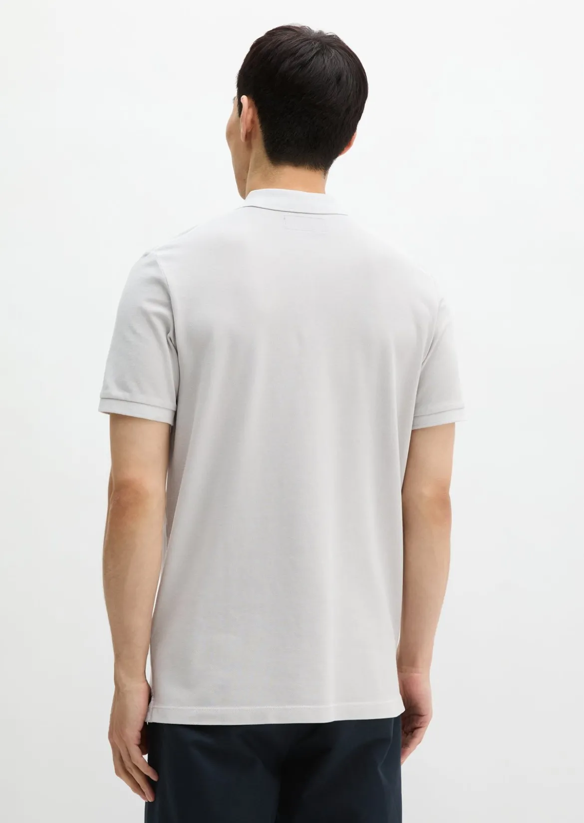 Poloshirt Piqué shaped garment-dyed aus Organic Cotton-Stretch