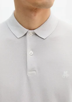 Poloshirt Piqué shaped garment-dyed aus Organic Cotton-Stretch