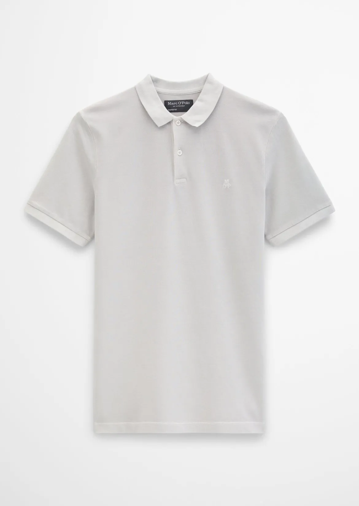 Poloshirt Piqué shaped garment-dyed aus Organic Cotton-Stretch