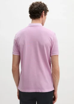 Poloshirt Piqué shaped garment-dyed aus Organic Cotton-Stretch