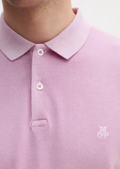 Poloshirt Piqué shaped garment-dyed aus Organic Cotton-Stretch