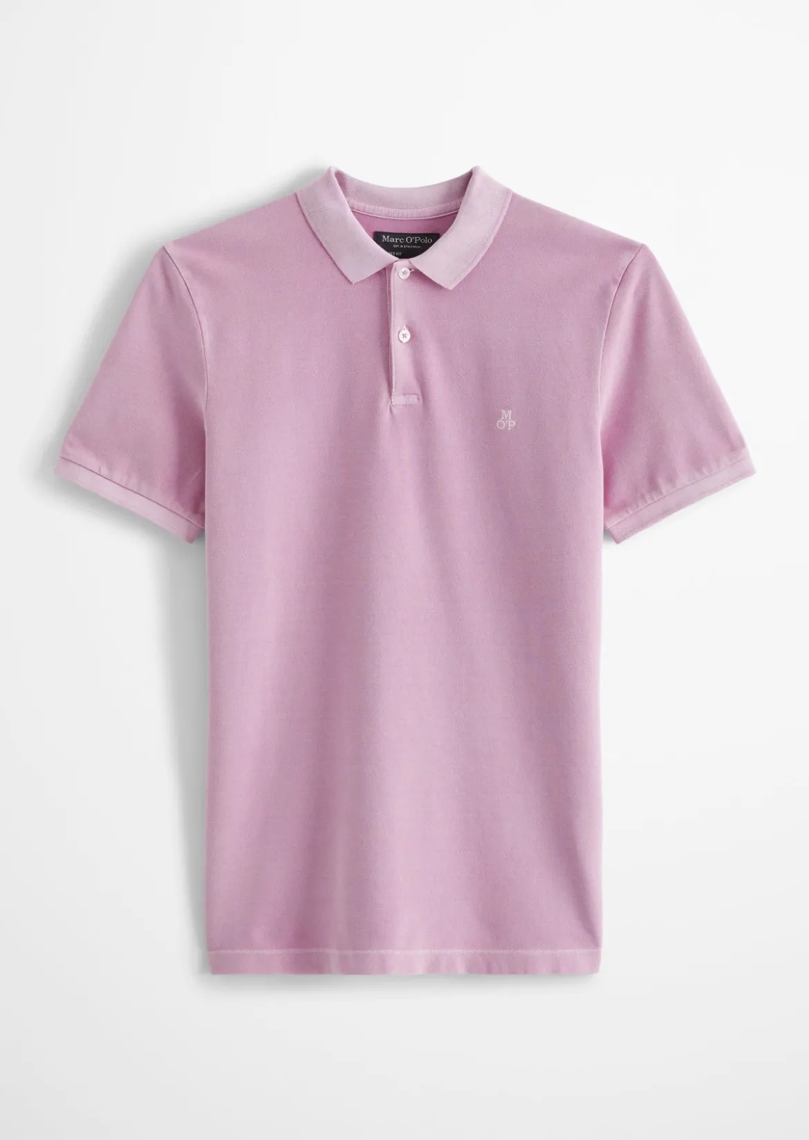 Poloshirt Piqué shaped garment-dyed aus Organic Cotton-Stretch