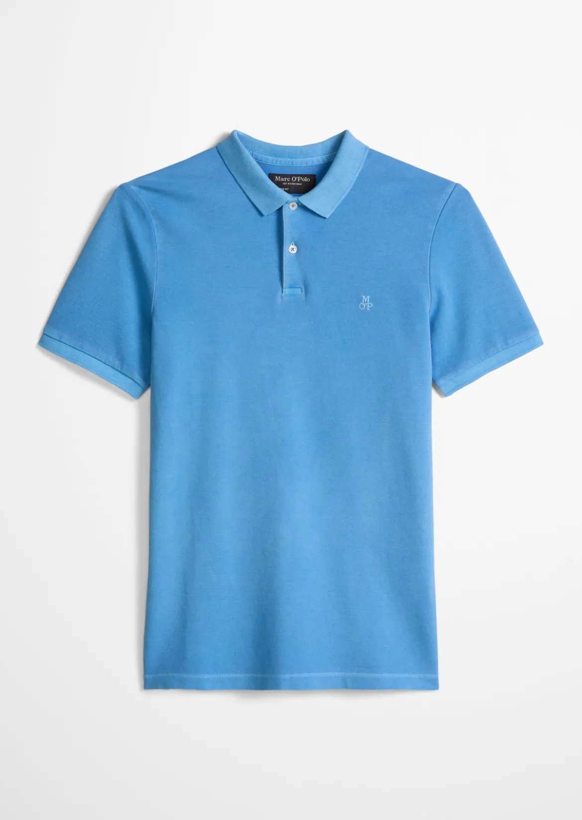 Poloshirt Piqué shaped garment-dyed aus Organic Cotton-Stretch