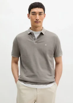 Poloshirt Piqué shaped garment-dyed aus Organic Cotton-Stretch