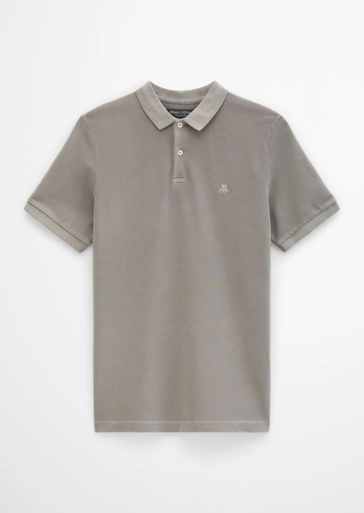 Poloshirt Piqué shaped garment-dyed aus Organic Cotton-Stretch