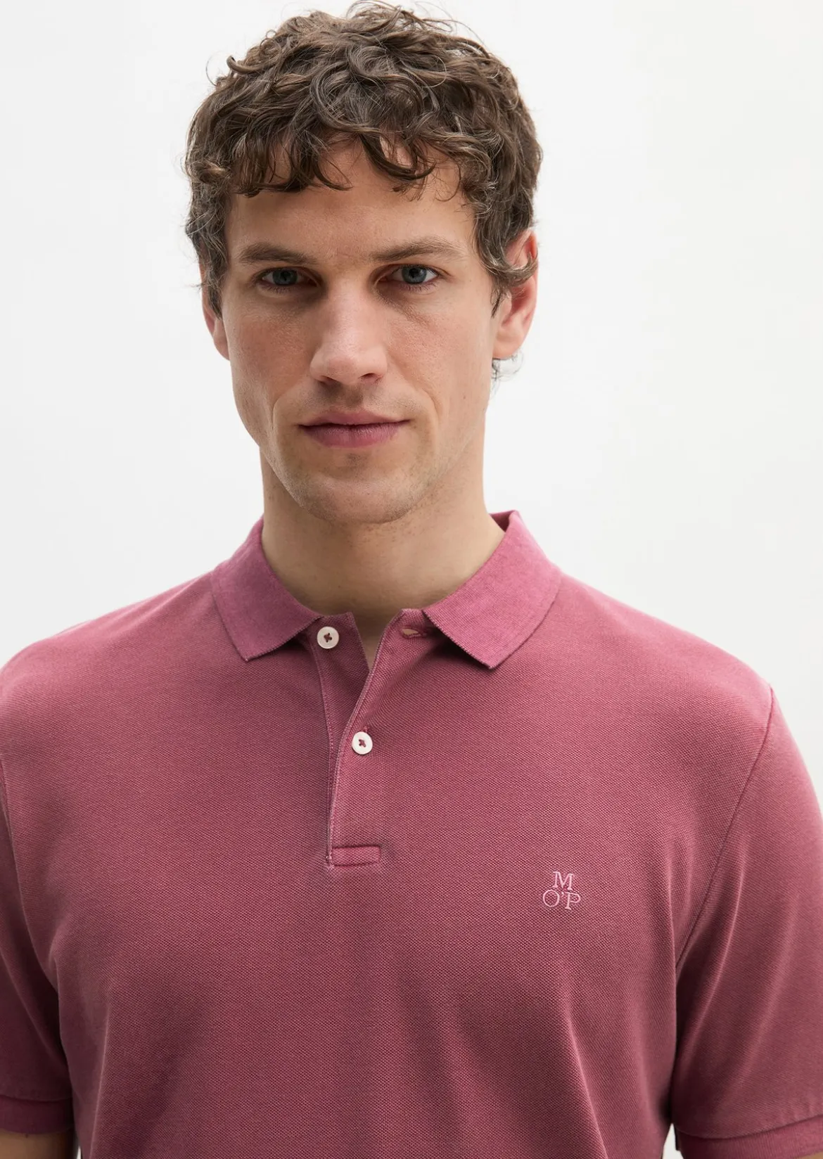 Poloshirt Piqué shaped garment-dyed aus Organic Cotton-Stretch