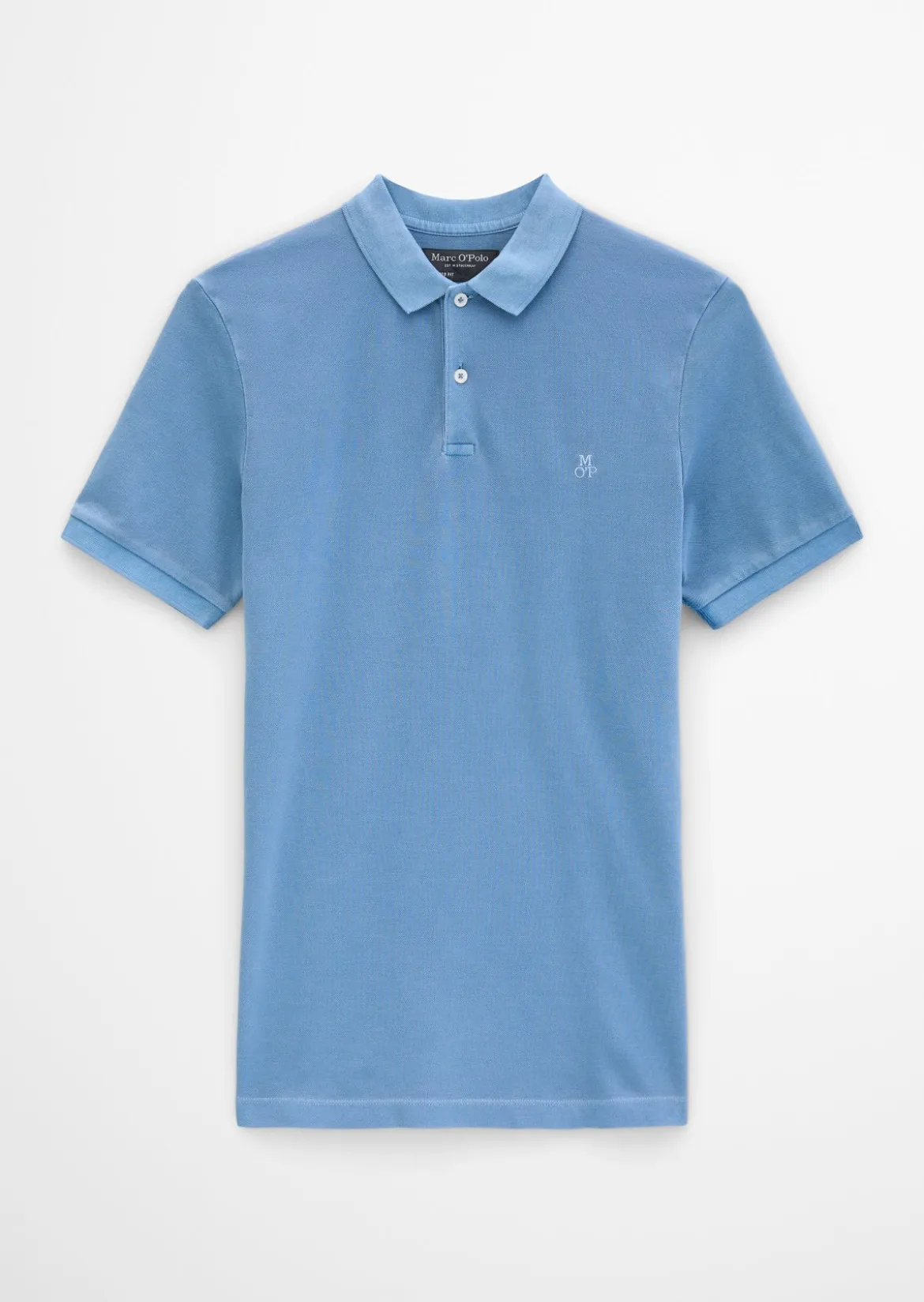 Poloshirt Piqué shaped garment-dyed aus Organic Cotton-Stretch