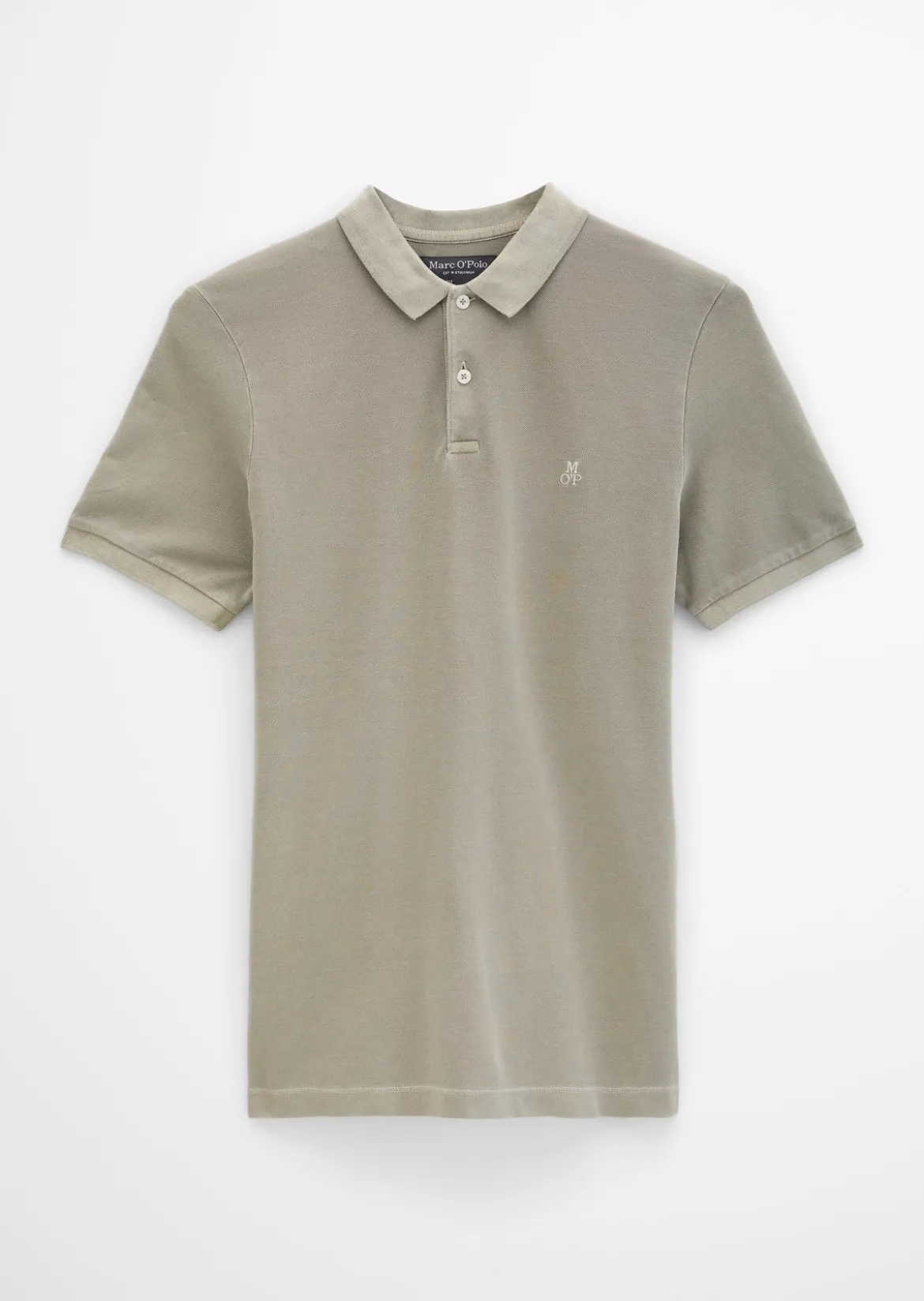 Poloshirt Piqué shaped garment-dyed aus Organic Cotton-Stretch