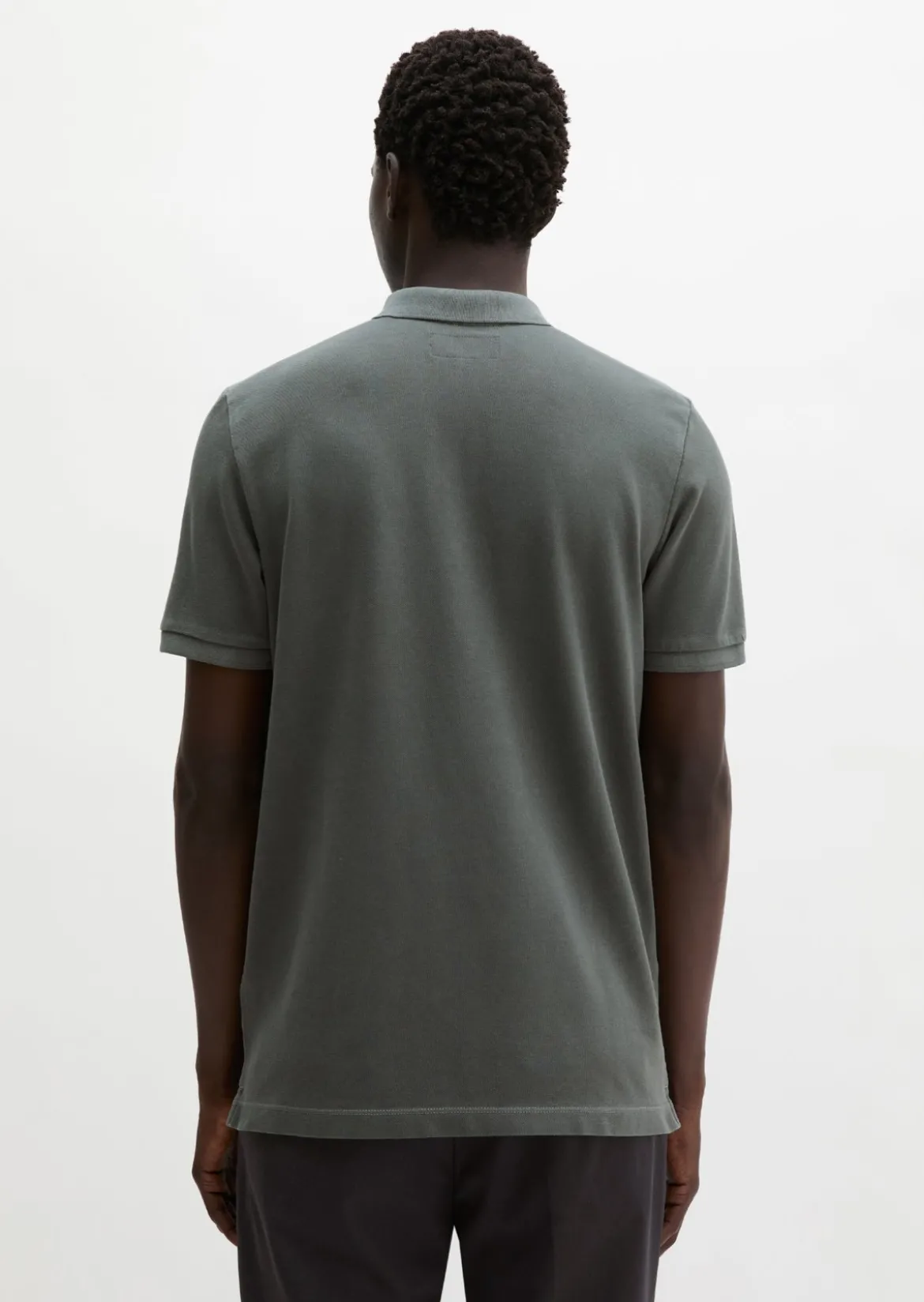 Poloshirt Piqué shaped garment-dyed aus Organic Cotton-Stretch