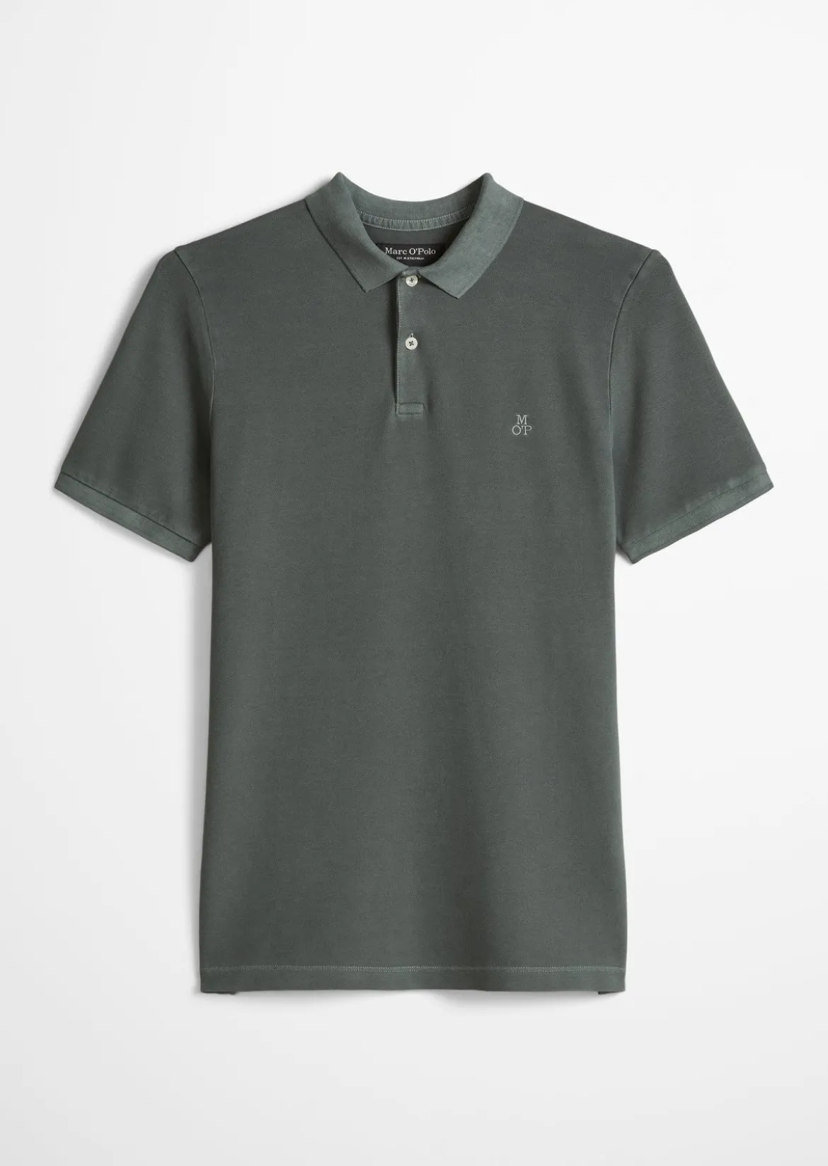 Poloshirt Piqué shaped garment-dyed aus Organic Cotton-Stretch