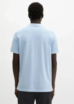 Poloshirt Piqué shaped garment-dyed aus Organic Cotton-Stretch