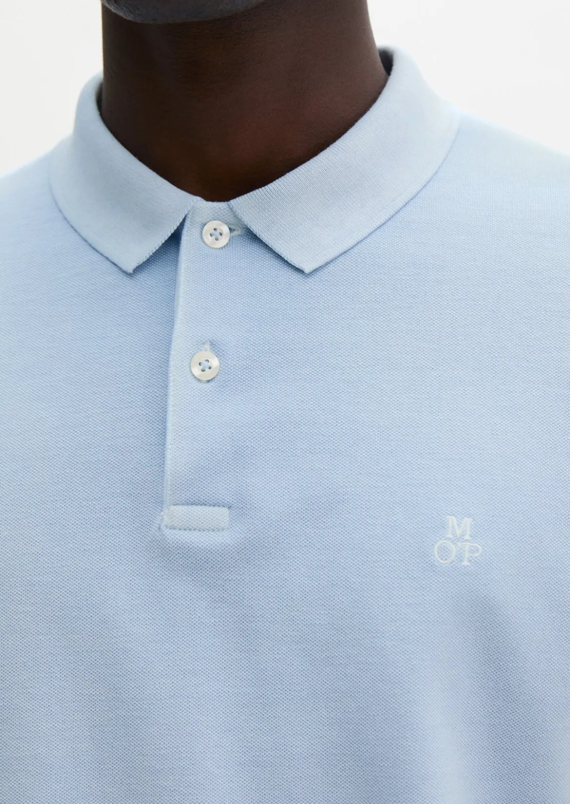 Poloshirt Piqué shaped garment-dyed aus Organic Cotton-Stretch