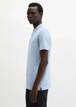 Poloshirt Piqué shaped garment-dyed aus Organic Cotton-Stretch